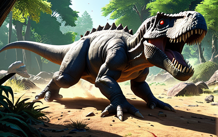 **Prompt 1 (Strategic Battle Dynamics):**
    An intense, high-stakes battle scene from the world of Dinosaur Mecard, focusing on strategic depth. A powerful "Power Type" Mecardimal charges forward, while a agile "Speed Type" Mecardimal performs an evasive maneuver, utilizing uneven terrain like rocks and trees to gain advantage. The scene highlights the delicate balance between offensive power and defensive tactics, with an underlying sense of cunning and anticipation. Vibrant anime art style, dynamic lighting, and detailed mechanical designs.
