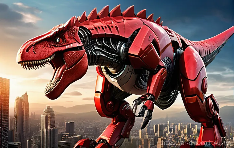 공룡메카드 주요 상 수상 이력 - **Tyranno Mecard: Roaring Powerhouse**
    A dynamic, action-packed scene of Tyranno Mecard mid-tran...