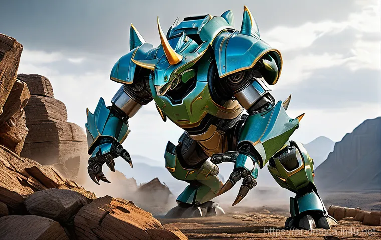 공룡메카드 주요 상 수상 이력 - **Tyranno Mecard: Roaring Powerhouse**
    A dynamic, action-packed scene of Tyranno Mecard mid-tran...